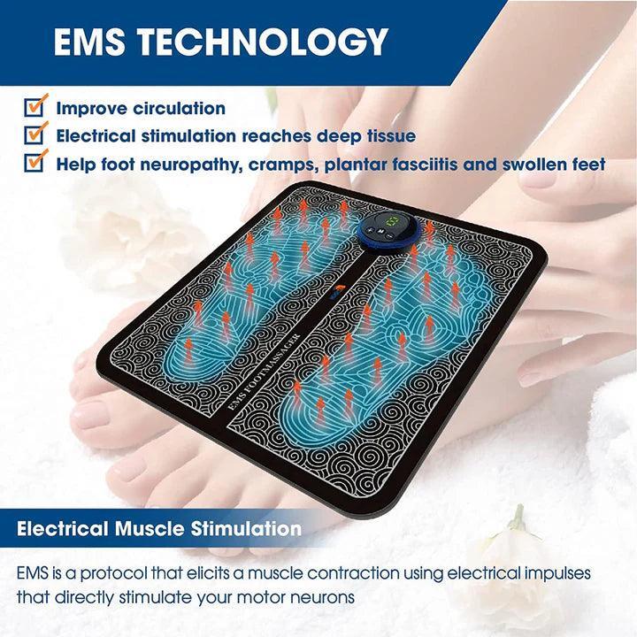 EMS Foot Massagers for Pain and Circulation, Humitay Electric Foot
